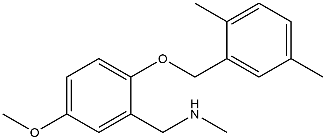 2-[(2,5-Dimethylphenyl)methoxy]-5-methoxy-N-methylbenzenemethanamine Structure