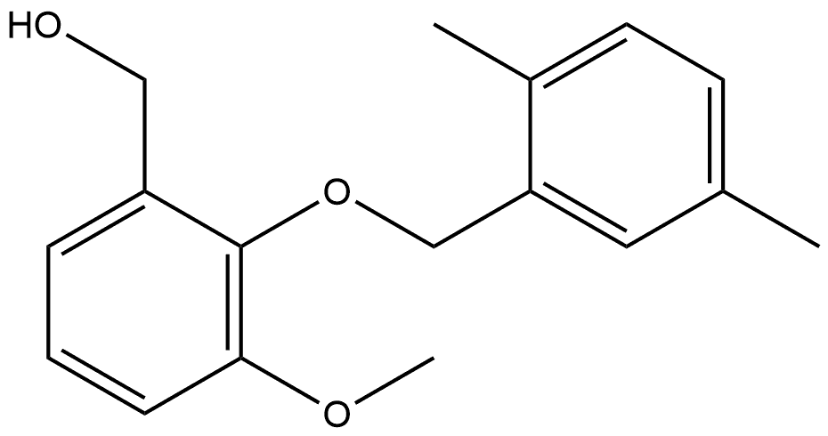 2-[(2,5-Dimethylphenyl)methoxy]-3-methoxybenzenemethanol Structure