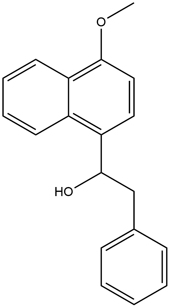 4-Methoxy-α-(phenylmethyl)-1-naphthalenemethanol Structure