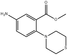 Benzoic acid, 5-amino-2-(4-thiomorpholinyl)-, methyl ester Structure