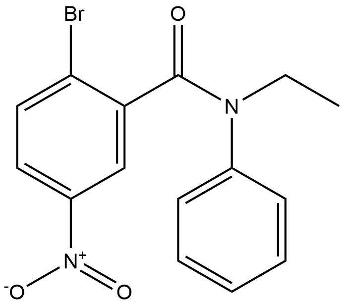 2-bromo-N-ethyl-5-nitro-N-phenylbenzamide Structure