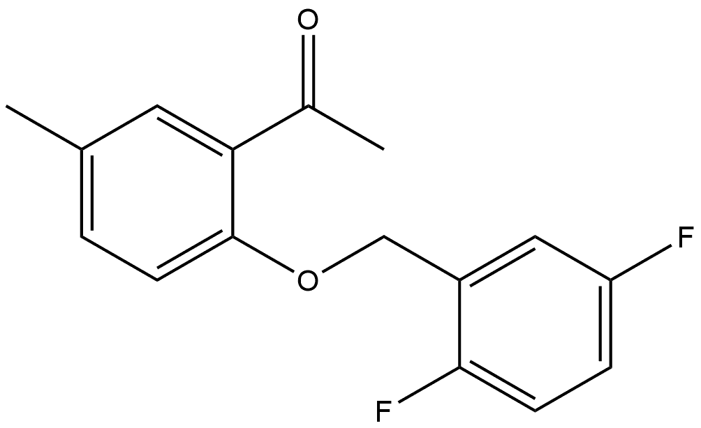 1-[2-[(2,5-Difluorophenyl)methoxy]-5-methylphenyl]ethanone Structure