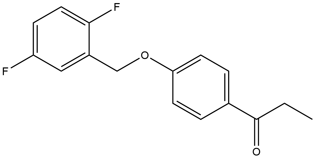 1-[4-[(2,5-Difluorophenyl)methoxy]phenyl]-1-propanone Structure