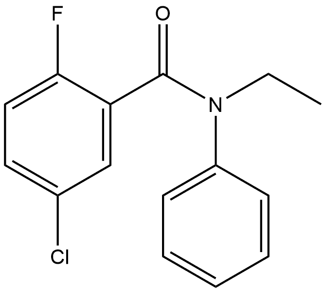 5-Chloro-N-ethyl-2-fluoro-N-phenylbenzamide Structure