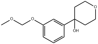 4-(3-(methoxymethoxy)phenyl)tetrahydro-2H-pyran-4-ol 구조식 이미지