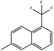 Naphthalene, 6-methyl-1-(trifluoromethyl)- Structure