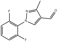 1H-Pyrazole-4-carboxaldehyde, 1-(2,6-difluorophenyl)-3-methyl- Structure