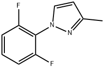 1H-Pyrazole, 1-(2,6-difluorophenyl)-3-methyl- 구조식 이미지