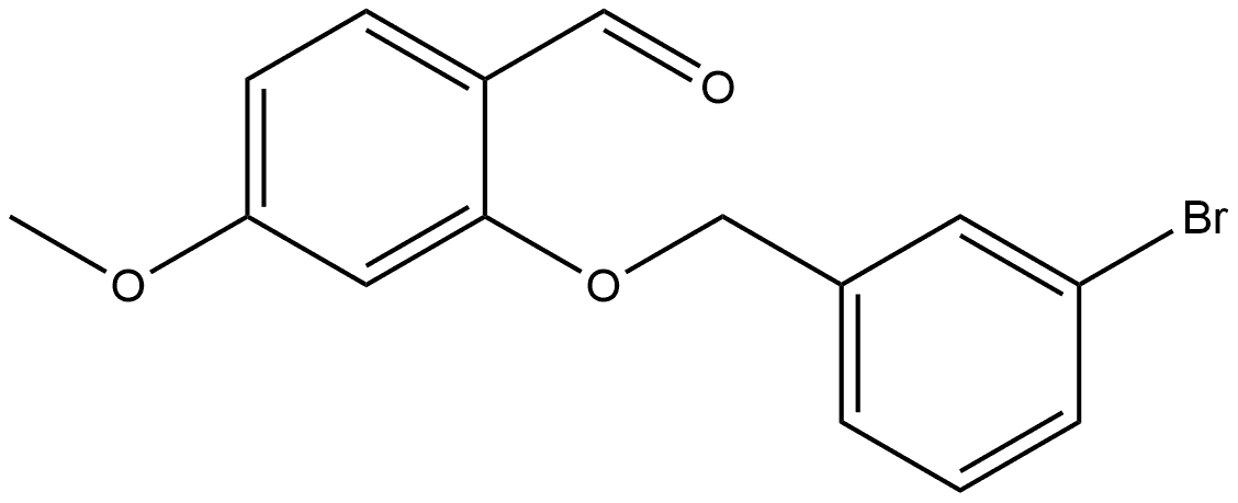 2-[(3-Bromophenyl)methoxy]-4-methoxybenzaldehyde Structure