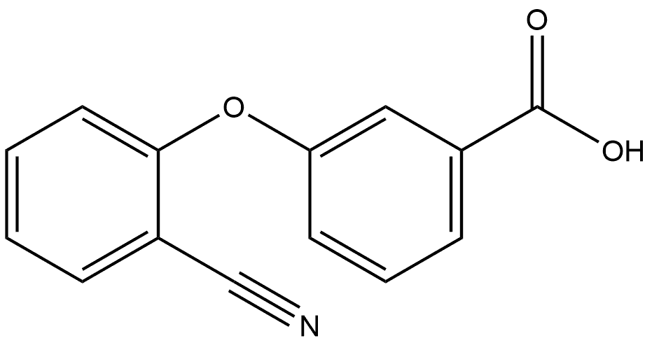 3-(2-Cyanophenoxy)benzoic acid Structure