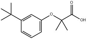 2-(3-(Tert-butyl)phenoxy)-2-methylpropanoic acid Structure