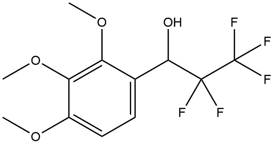 2,3,4-Trimethoxy-α-(1,1,2,2,2-pentafluoroethyl)benzenemethanol 구조식 이미지