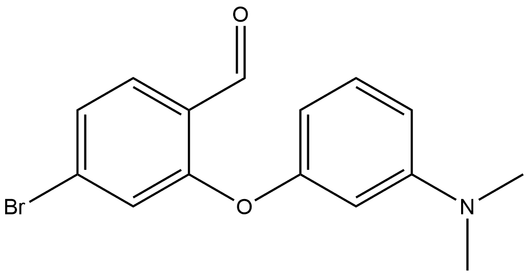 4-Bromo-2-[3-(dimethylamino)phenoxy]benzaldehyde Structure