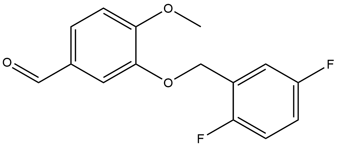 3-[(2,5-Difluorophenyl)methoxy]-4-methoxybenzaldehyde Structure