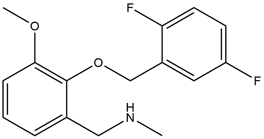 2-[(2,5-Difluorophenyl)methoxy]-3-methoxy-N-methylbenzenemethanamine Structure