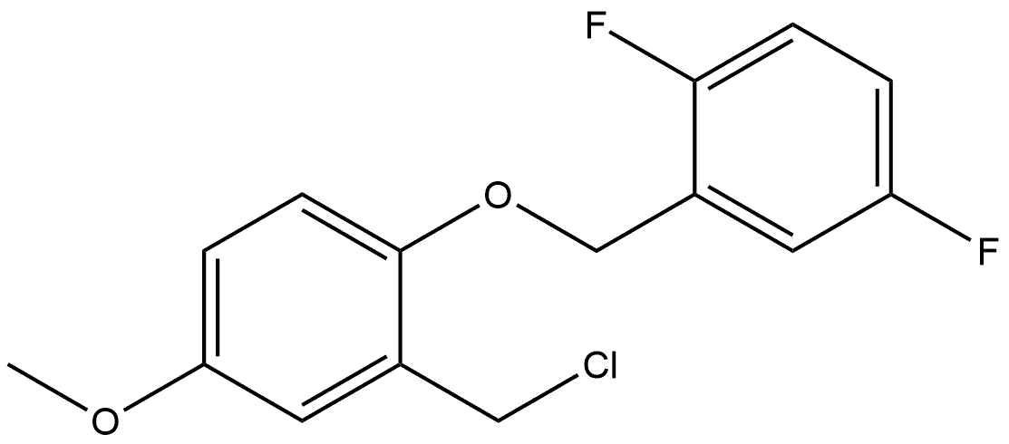 Benzene, 2-(chloromethyl)-1-[(2,5-difluorophenyl)methoxy]-4-methoxy- Structure