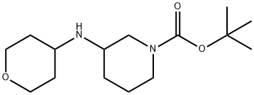 1,1-Dimethylethyl 3-[(tetrahydro-2H-pyran-4-yl)amino]-1-piperidinecarboxylate Structure