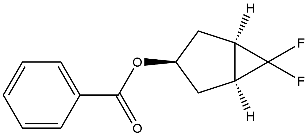 Bicyclo[3.1.0]hexan-3-ol, 6,6-difluoro-, 3-benzoate, (1α,3β,5α)- Structure