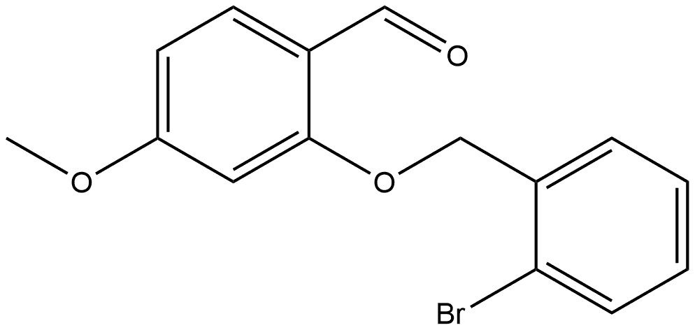 2-[(2-Bromophenyl)methoxy]-4-methoxybenzaldehyde Structure