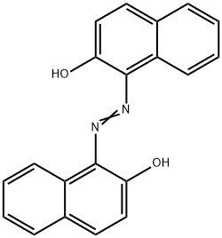 2-Naphthalenol, 1,1'-(1,2-diazenediyl)bis- Structure