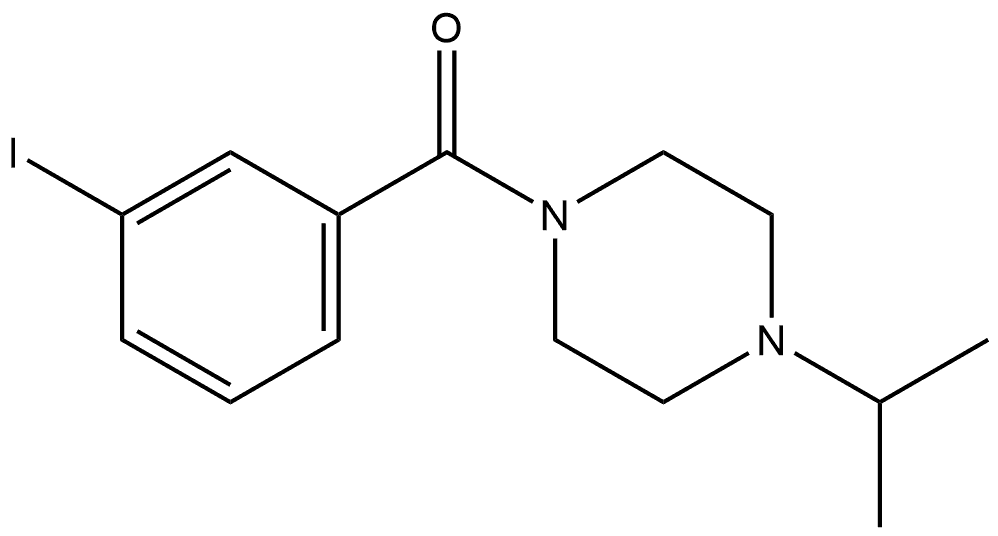 (3-Iodophenyl)[4-(1-methylethyl)-1-piperazinyl]methanone Structure