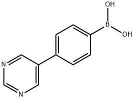 Boronic acid, B-[4-(5-pyrimidinyl)phenyl]- 구조식 이미지