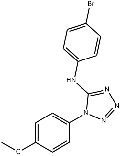 1H-Tetrazol-5-amine, N-(4-bromophenyl)-1-(4-methoxyphenyl)- Structure