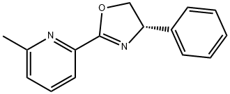 Pyridine, 2-[(4S)-4,5-dihydro-4-phenyl-2-oxazolyl]-6-methyl- Structure