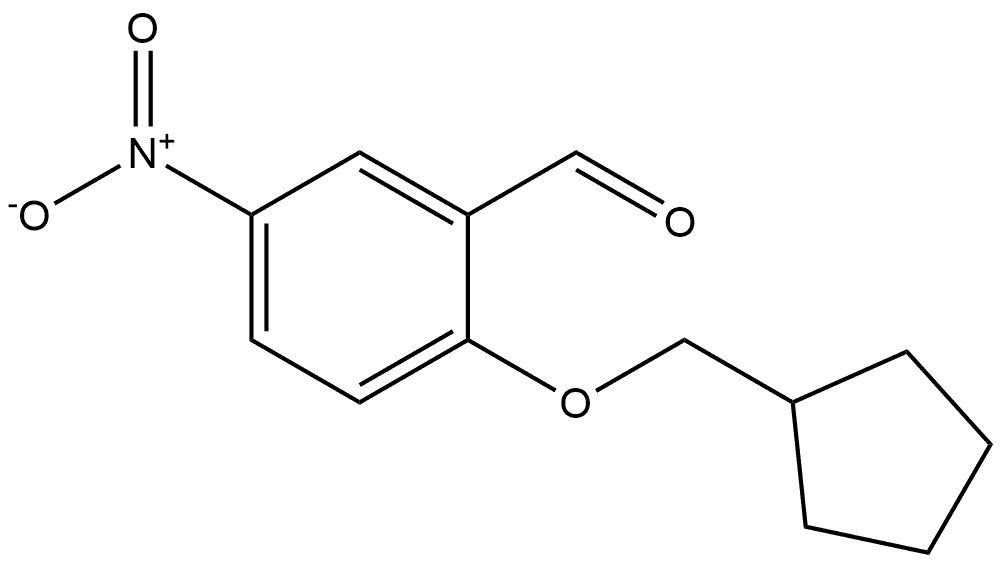 2-(cyclopentylmethoxy)-5-nitrobenzaldehyde Structure