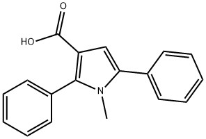 1-Methyl-2,5-diphenyl-1H-pyrrole-3-carboxylic acid Structure