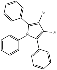 1H-Pyrrole, 3,4-dibromo-1,2,5-triphenyl- Structure