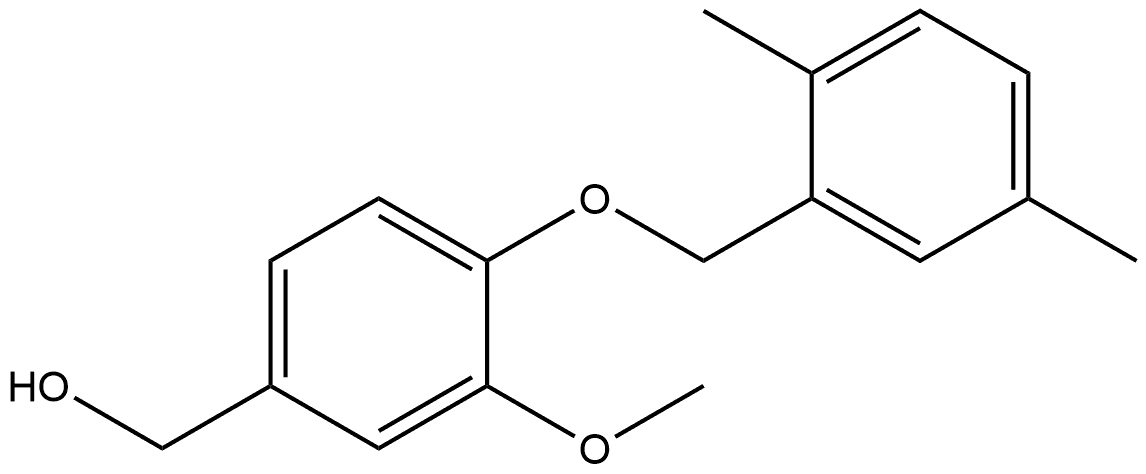 4-[(2,5-Dimethylphenyl)methoxy]-3-methoxybenzenemethanol Structure