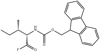 Carbamic acid, N-[(1S,2S)-1-(fluorocarbonyl)-2-methylbutyl]-, 9H-fluoren-9-ylmethyl ester Structure