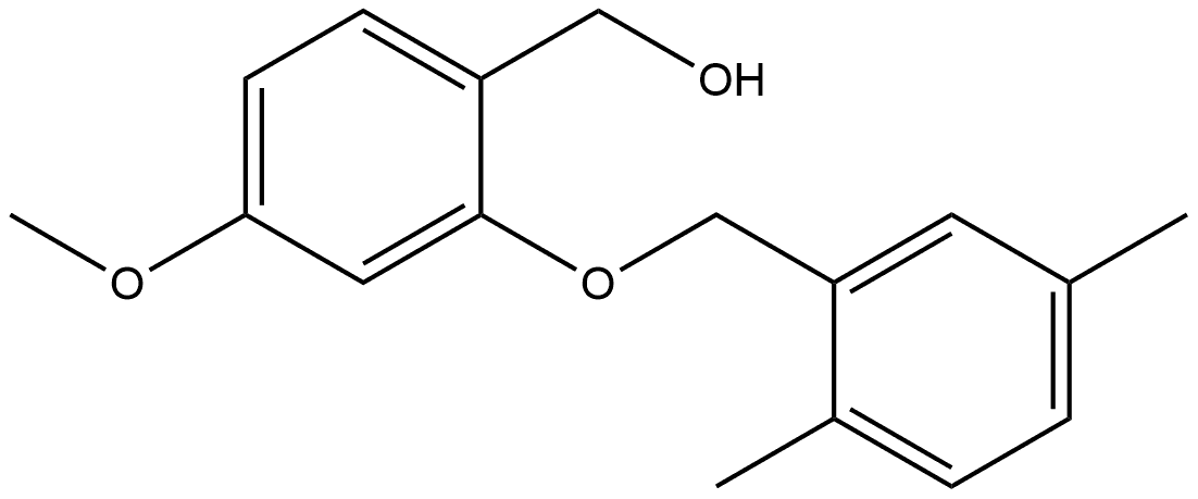 2-[(2,5-Dimethylphenyl)methoxy]-4-methoxybenzenemethanol Structure