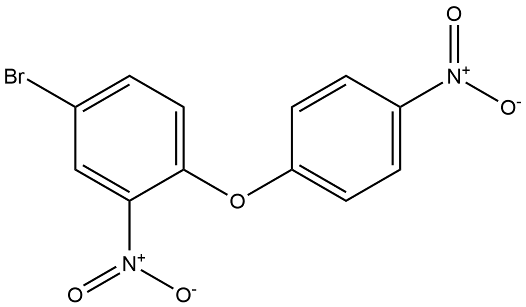 4-bromo-2-nitro-1-(4-nitrophenoxy)benzene Structure