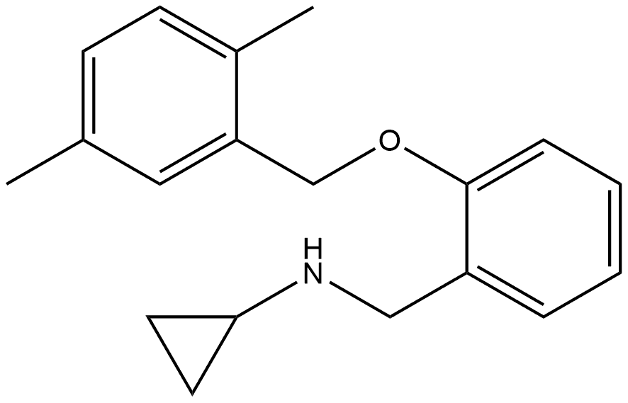 N-Cyclopropyl-2-[(2,5-dimethylphenyl)methoxy]benzenemethanamine Structure