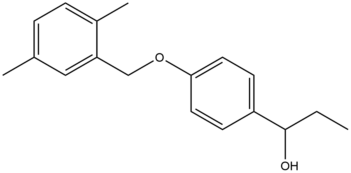 4-[(2,5-Dimethylphenyl)methoxy]-α-ethylbenzenemethanol Structure