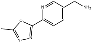 3-Pyridinemethanamine, 6-(5-methyl-1,3,4-oxadiazol-2-yl)- Structure