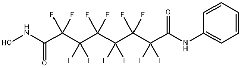 Octanediamide, 2,2,3,3,4,4,5,5,6,6,7,7-dodecafluoro-N1-hydroxy-N8-phenyl- Structure