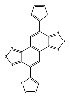 Naphtho[1,2-c:5,6-c']bis[1,2,5]thiadiazole, 5,10-di-2-thienyl- Structure