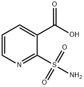 3-Pyridinecarboxylic acid, 2-(aminosulfonyl)- Structure