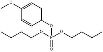 Phosphoric acid dibutyl(4-methoxyphenyl) ester 구조식 이미지