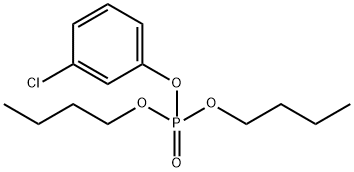 Phosphoric acid dibutyl(3-chlorophenyl) ester 구조식 이미지