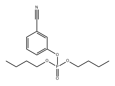 Phosphoric acid dibutyl(3-cyanophenyl) ester Structure