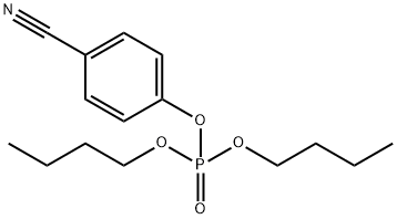 Phosphoric acid dibutyl(4-cyanophenyl) ester 구조식 이미지