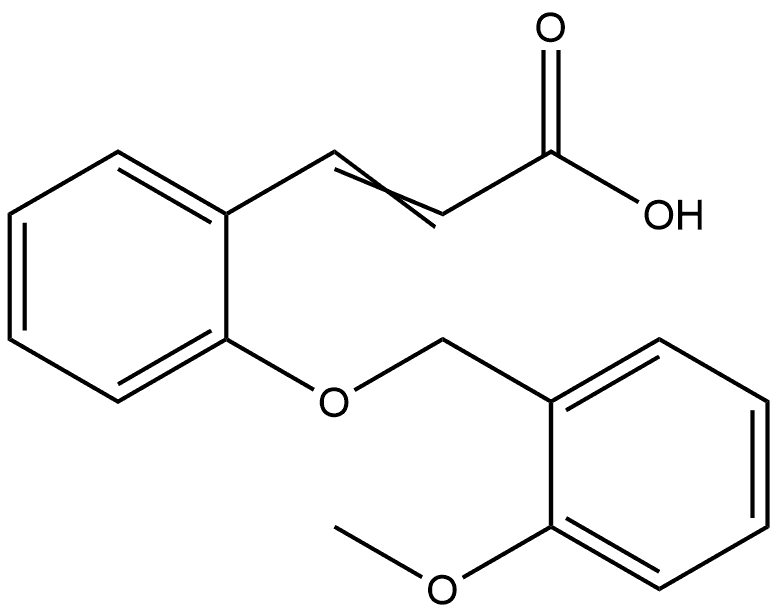 3-[2-[(2-Methoxyphenyl)methoxy]phenyl]-2-propenoic acid Structure