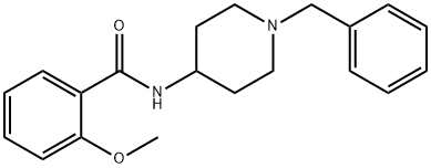 Benzamide, 2-methoxy-N-[1-(phenylmethyl)-4-piperidinyl]- 구조식 이미지