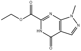 1H-Pyrazolo[3,4-d]pyrimidine-6-carboxylic acid, 4,5-dihydro-1-methyl-4-oxo-, ethyl ester Structure