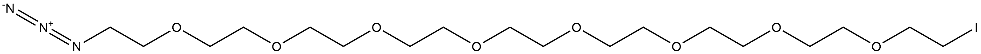 1-Azido-26-iodo-3,6,9,12,15,18,21,24-octaoxahexacosane 구조식 이미지