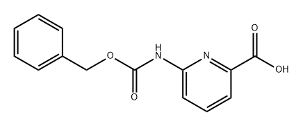 2-Pyridinecarboxylic acid, 6-[[(phenylmethoxy)carbonyl]amino]- Structure